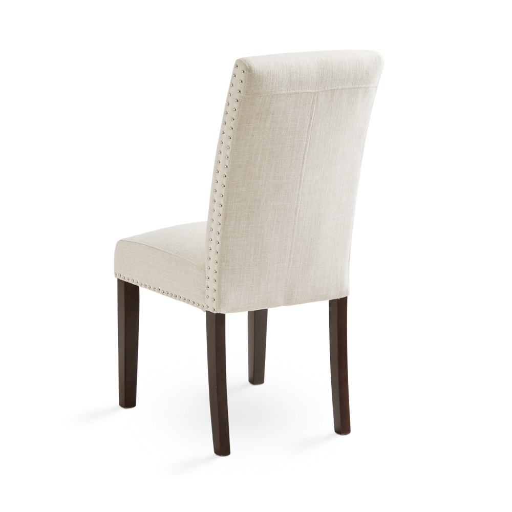 Scarpa Dining Chair: Beige Fabric